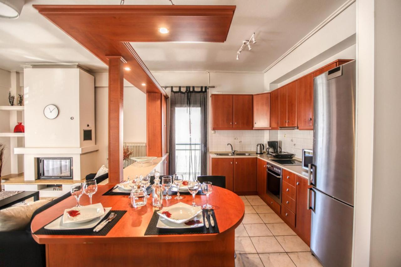 Grand Meteora Central Luxury Apartment 칼람파카 외부 사진